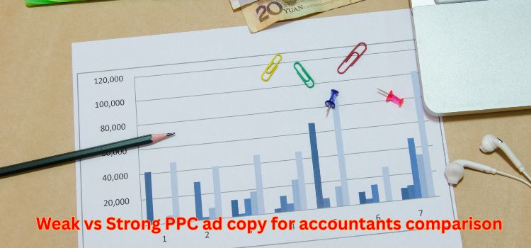 Weak vs Strong PPC ad copy for accountants comparison